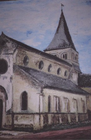 Eglise d'un village dans l'Aisne.